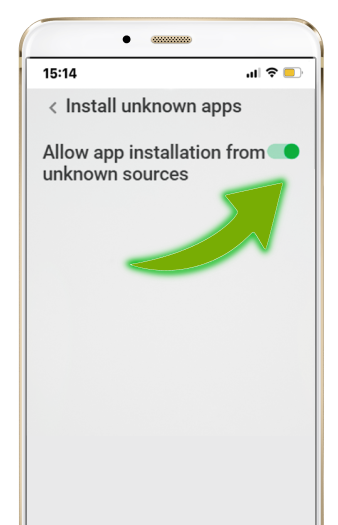 Enable Unknown Sources on Android